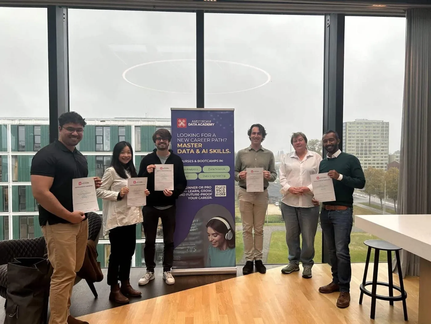 Diploma-uitreiking bij Amsterdam Data Academy